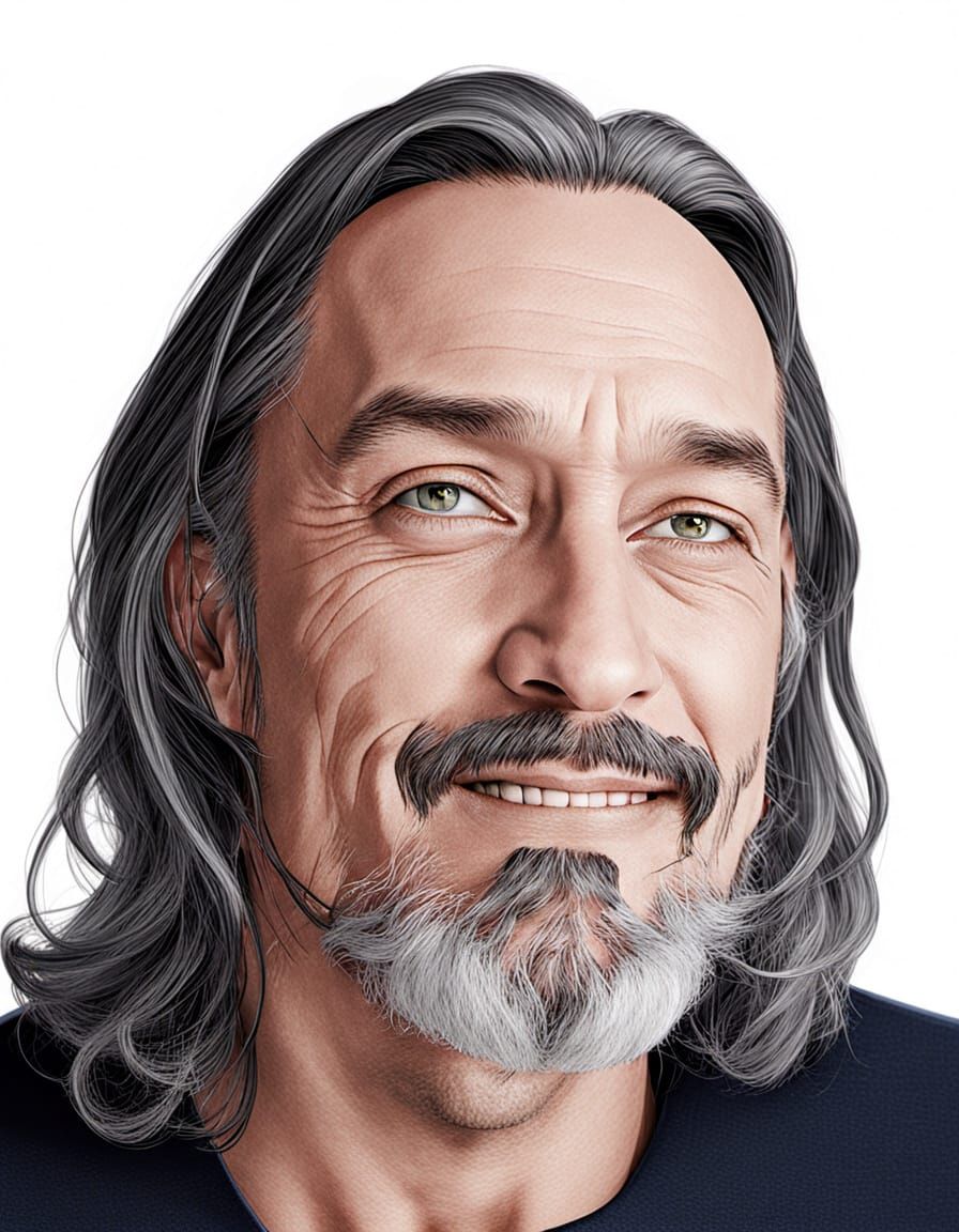 Realistic 3D Anime Avatar in White Indian Gown