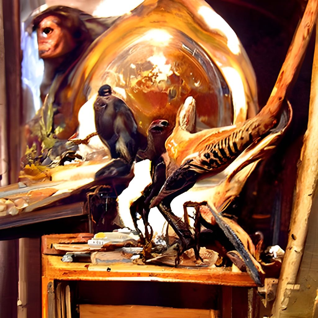 Speculative Zoology in Oil Painting Style