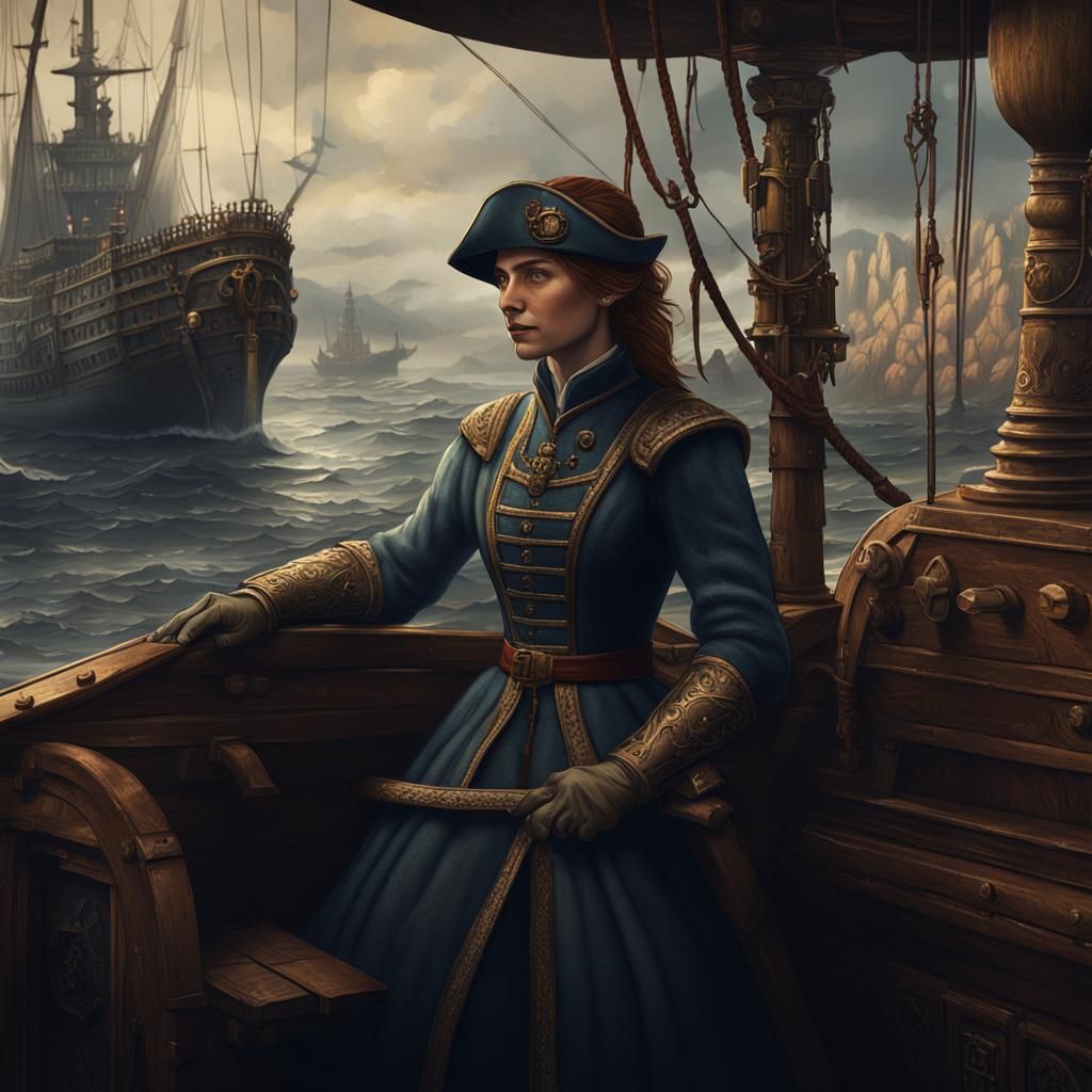 Medieval Dark Fantasy: French Ship Officer