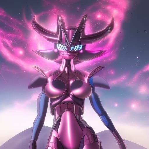 Galactus as Anime Girl: Detailed Digital Art