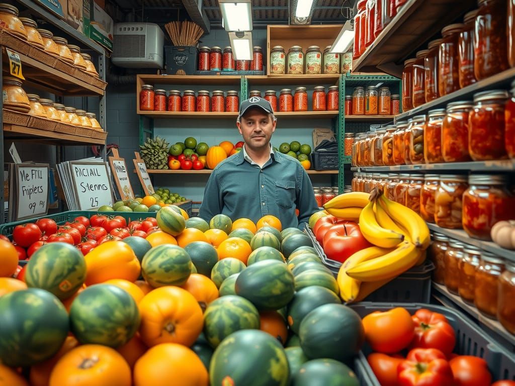 Vibrant Italian Farmer's Market Scene
