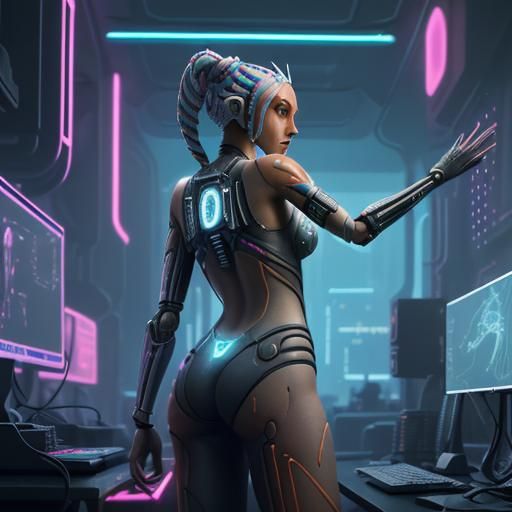 Ahsoka Tano: Cyberpunk Tentacle Connection