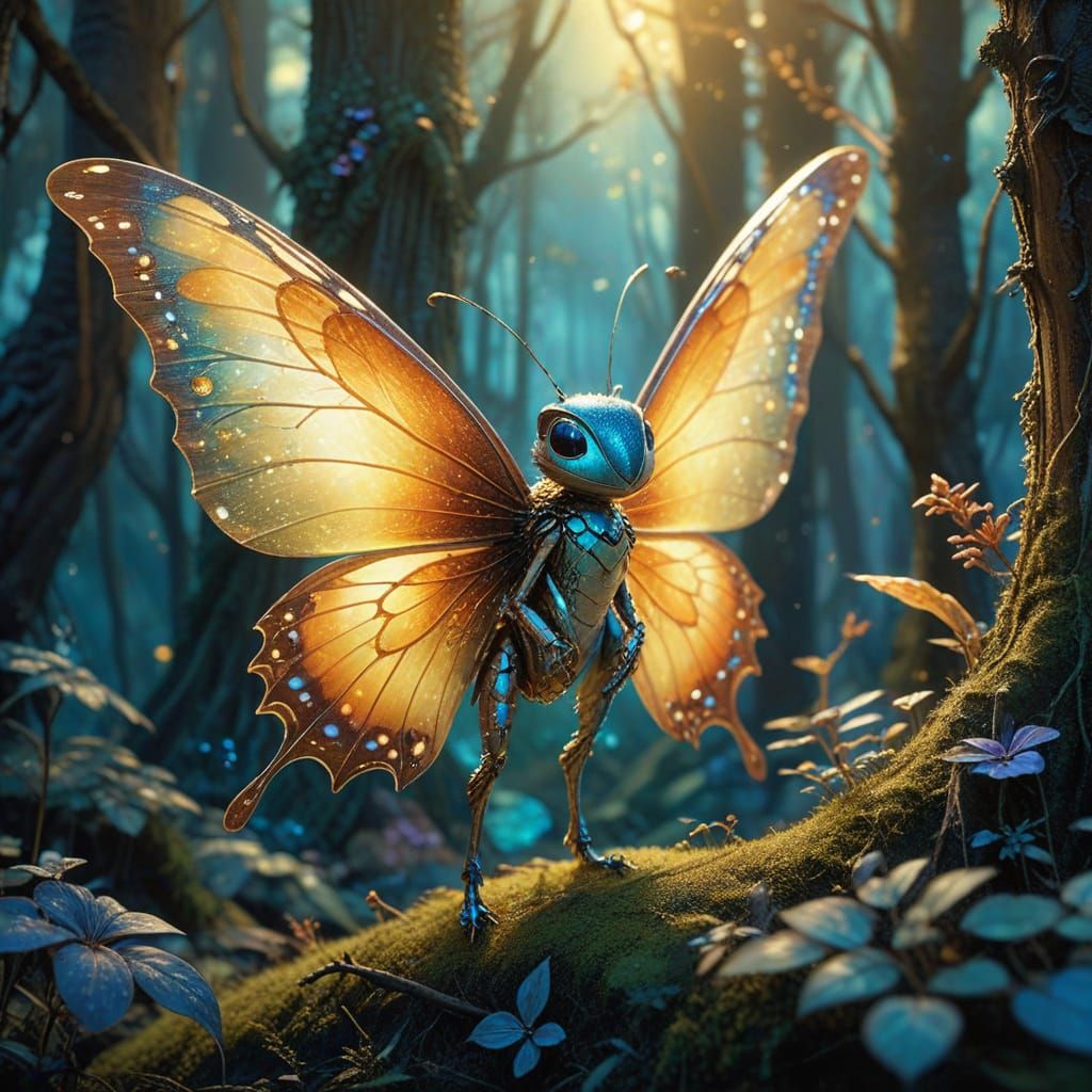 Whimsical Creatures in a Vibrant, Enchanted World