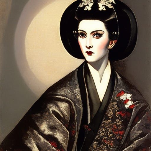 Vampire Lord Enjoys Onigiri in Classical Style