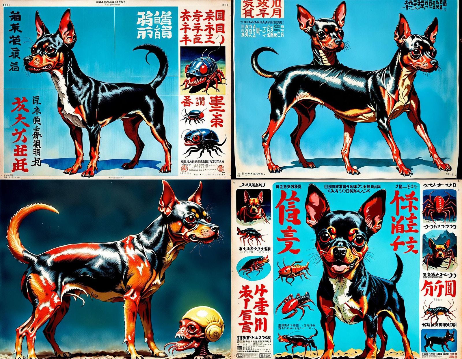 Bizarre Mutant Crustacean Hybrid: 1970s Movie Poster