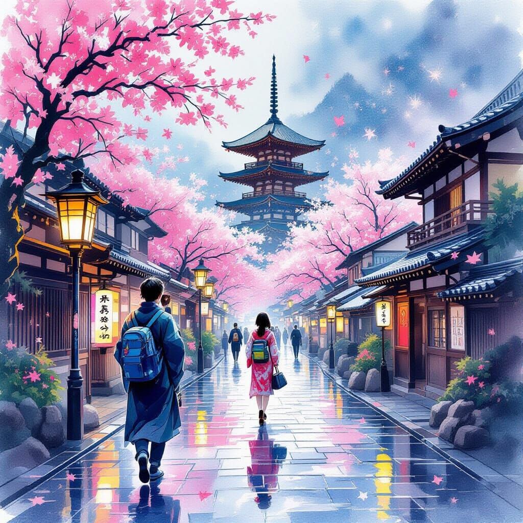 Surreal Camera Captures Magical Moment in Sumi-e Style