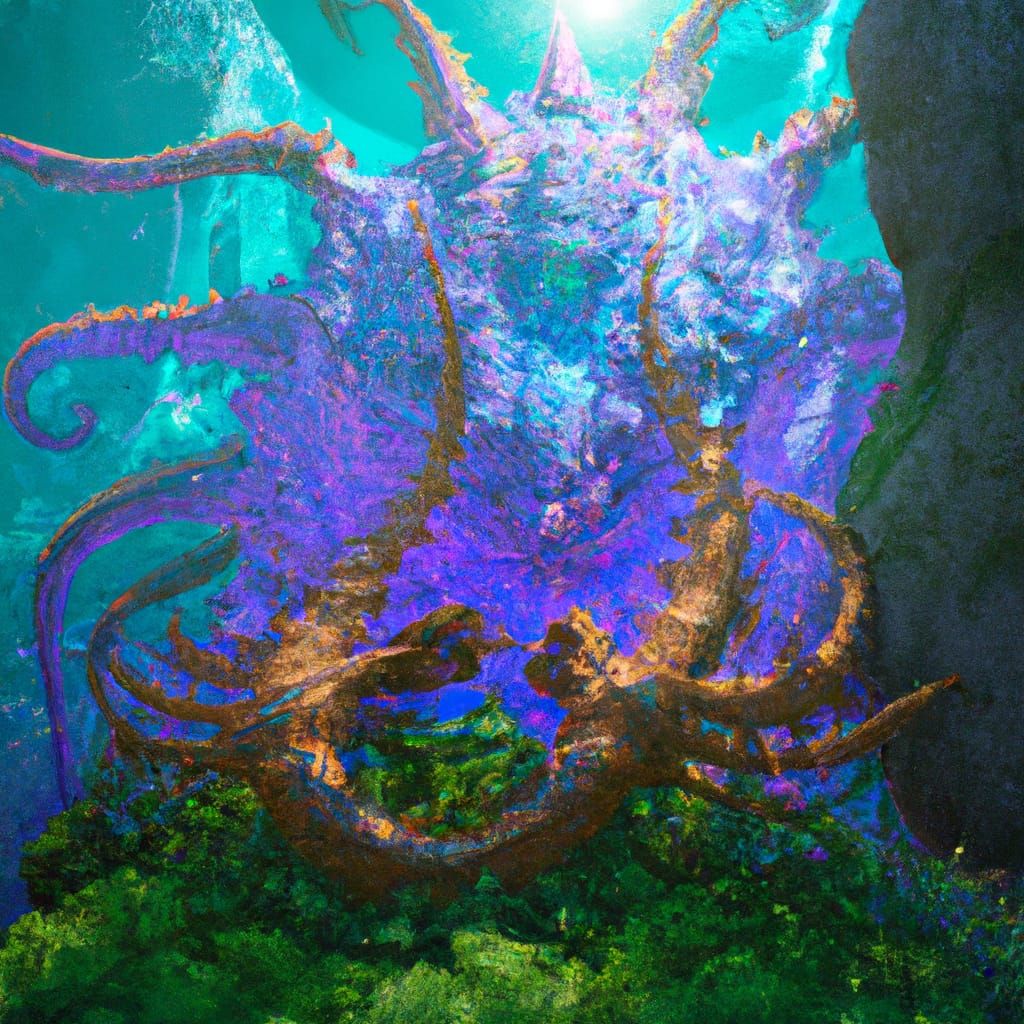 Holographic Jungle Dragon Concept Art