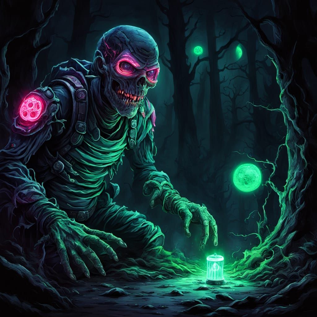 Glowing Fluorescent Horror