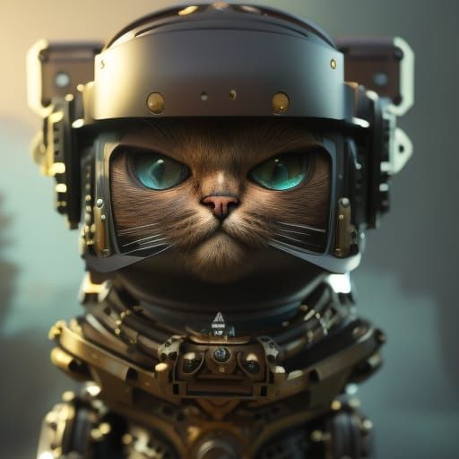 Steampunk Robot Cat Prototype: Detailed Photography
