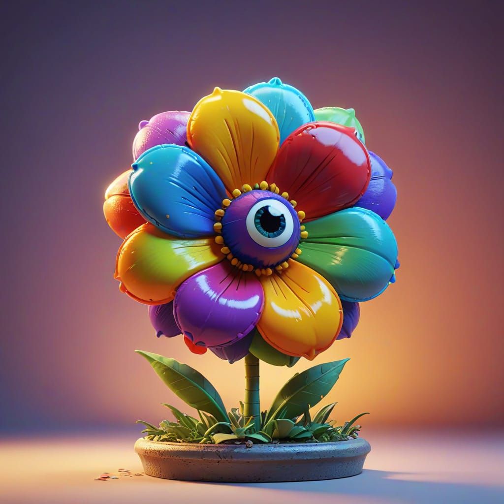 Pixar Style Character Art in Vibrant Digital Style