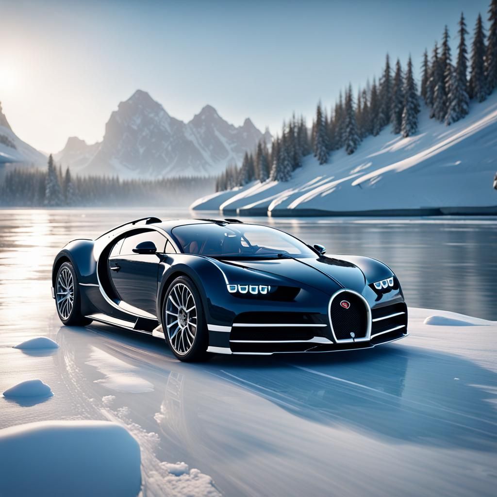 Bugatti on Ice: 3D Cinematic Game Graphics