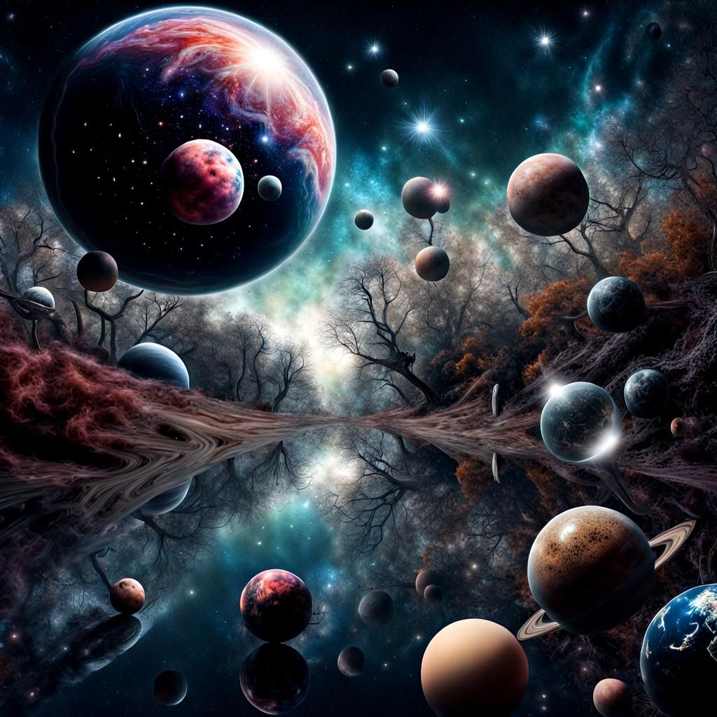 Surreal Universe in Hyperdetailed Digital Art