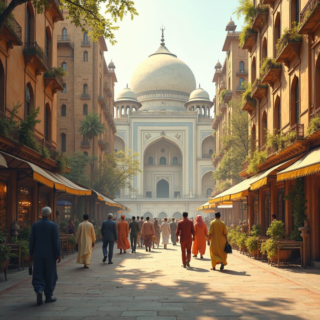 Cosmopolitan City Reflecting Tradition and Progress