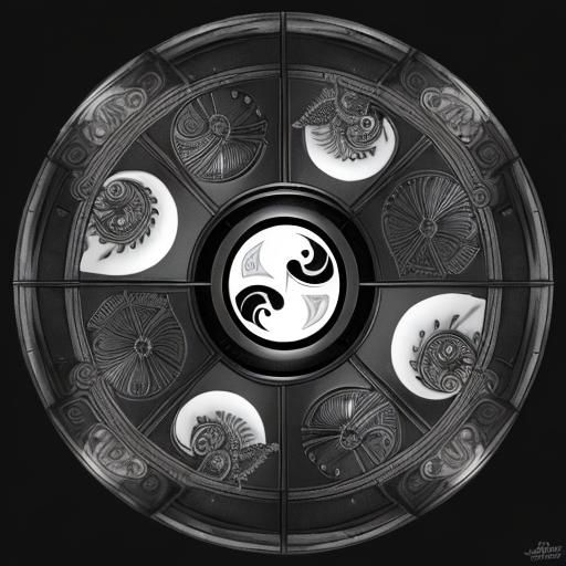 Steampunk Yin-Yang: Black and White Engines