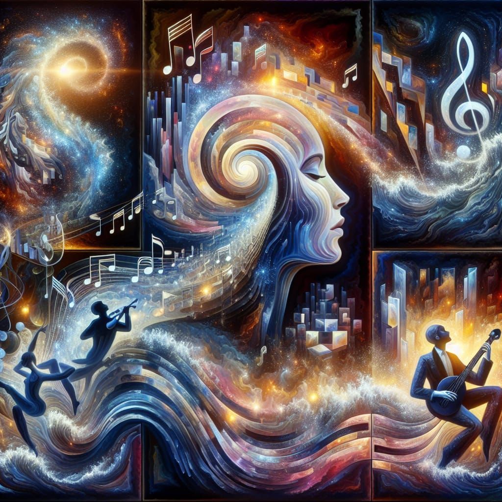 Abstract Bioluminescent Journey: Kinetic Fractal Art