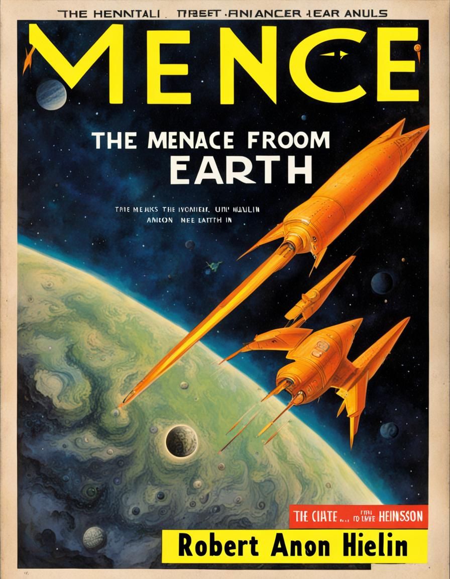Classic Sci-Fi Book Cover: Menace from Earth
