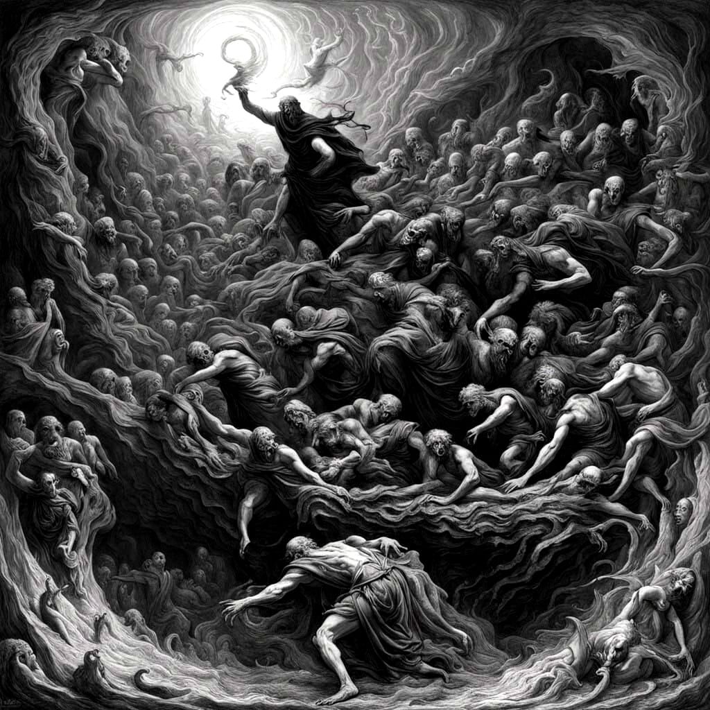 Souls Tormented in Baroque-Inspired Inferno