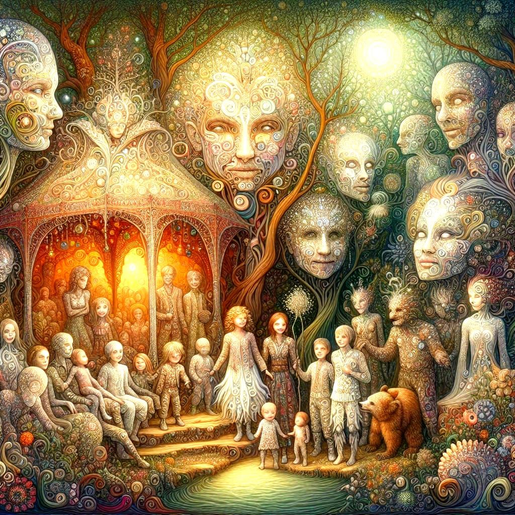 Botanical Pixie Party with Toddlers, in Magic Realism