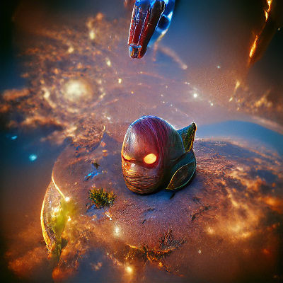 Celestial Guardian Protecting the Galaxy