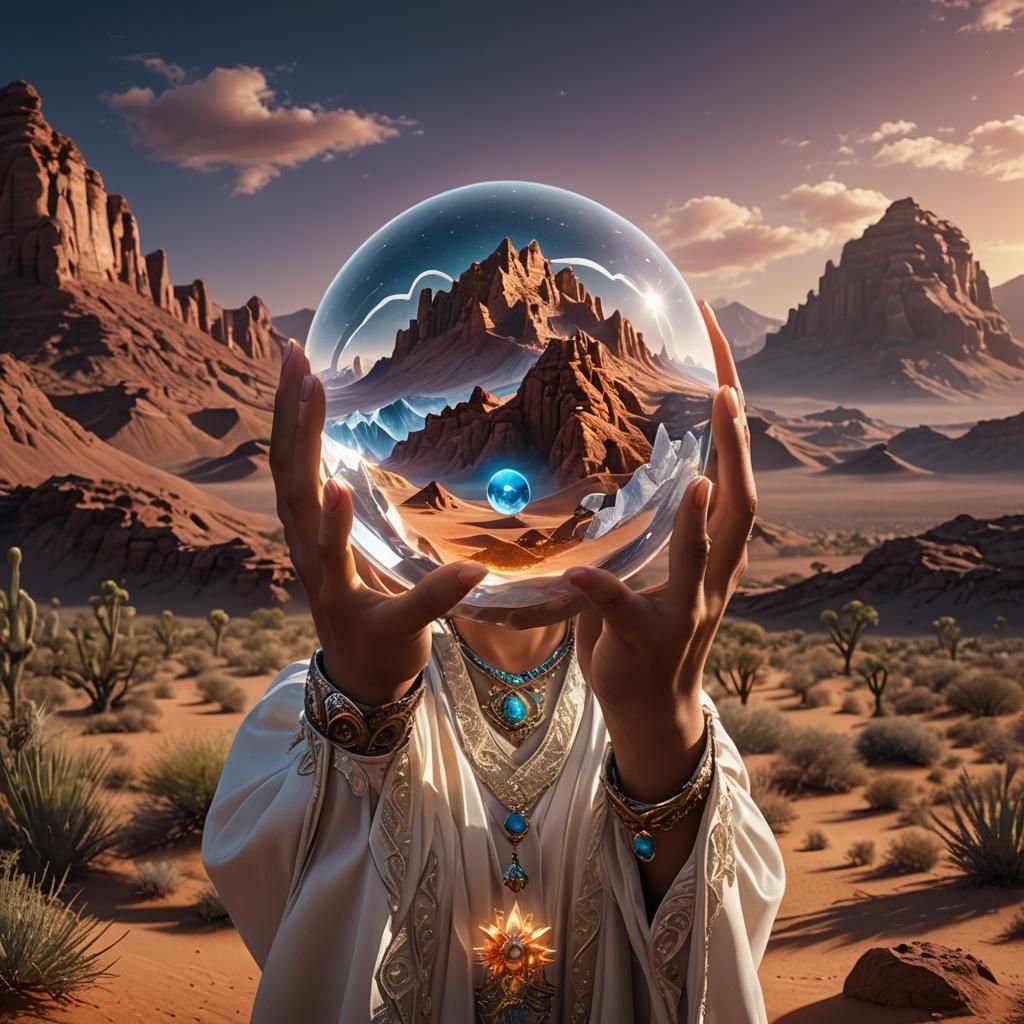 Mother Nature Reveals Desert in Crystal Ball