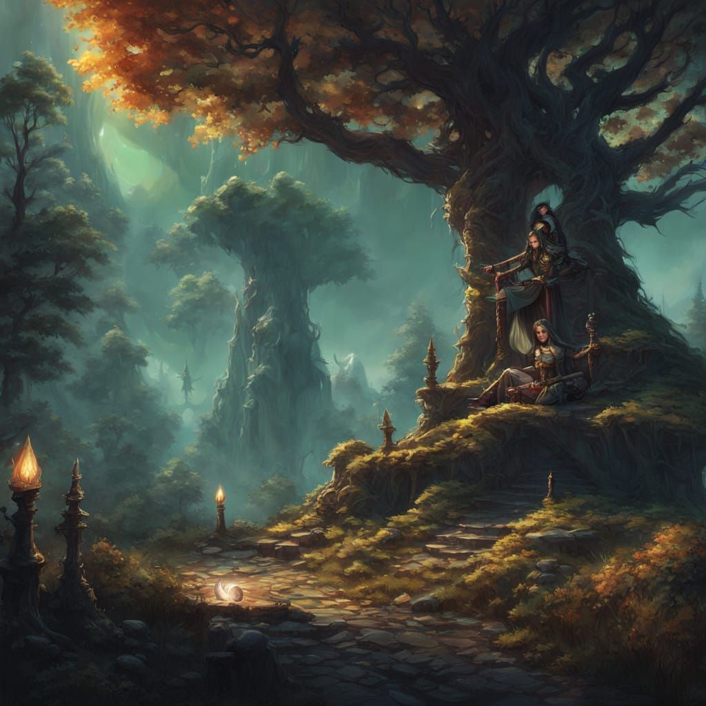 Fantasy Warrior Elf Goddess with Sacred Pickled Egg