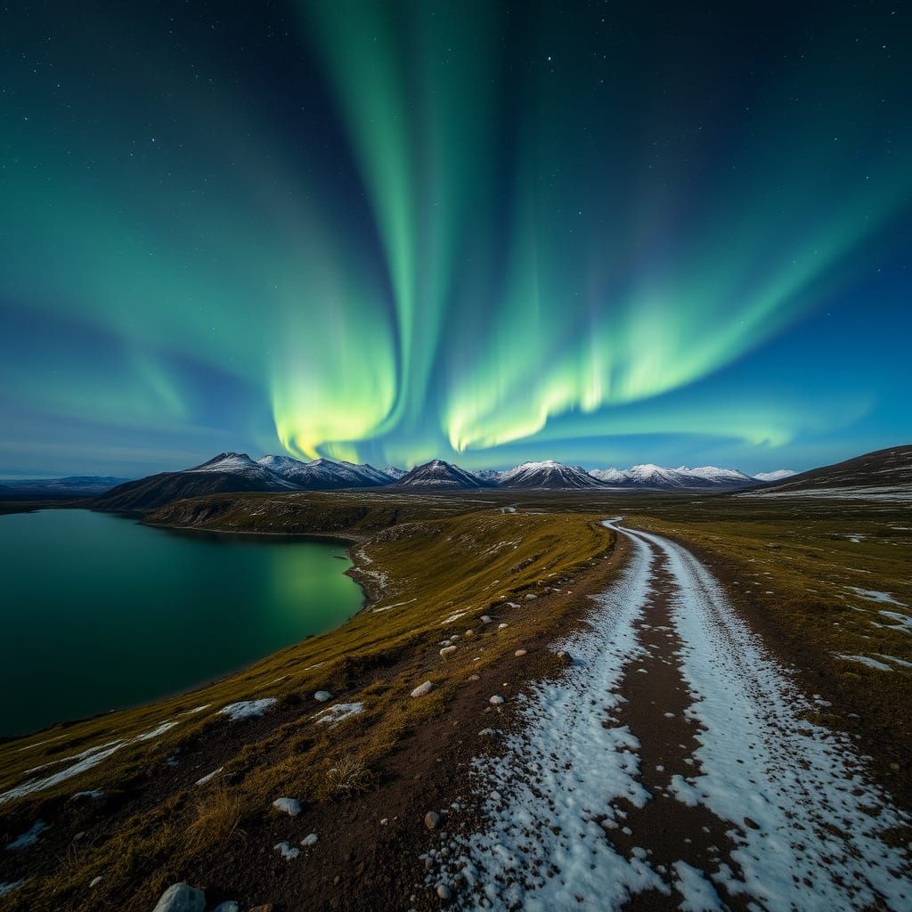 Trailing Aurora Rays