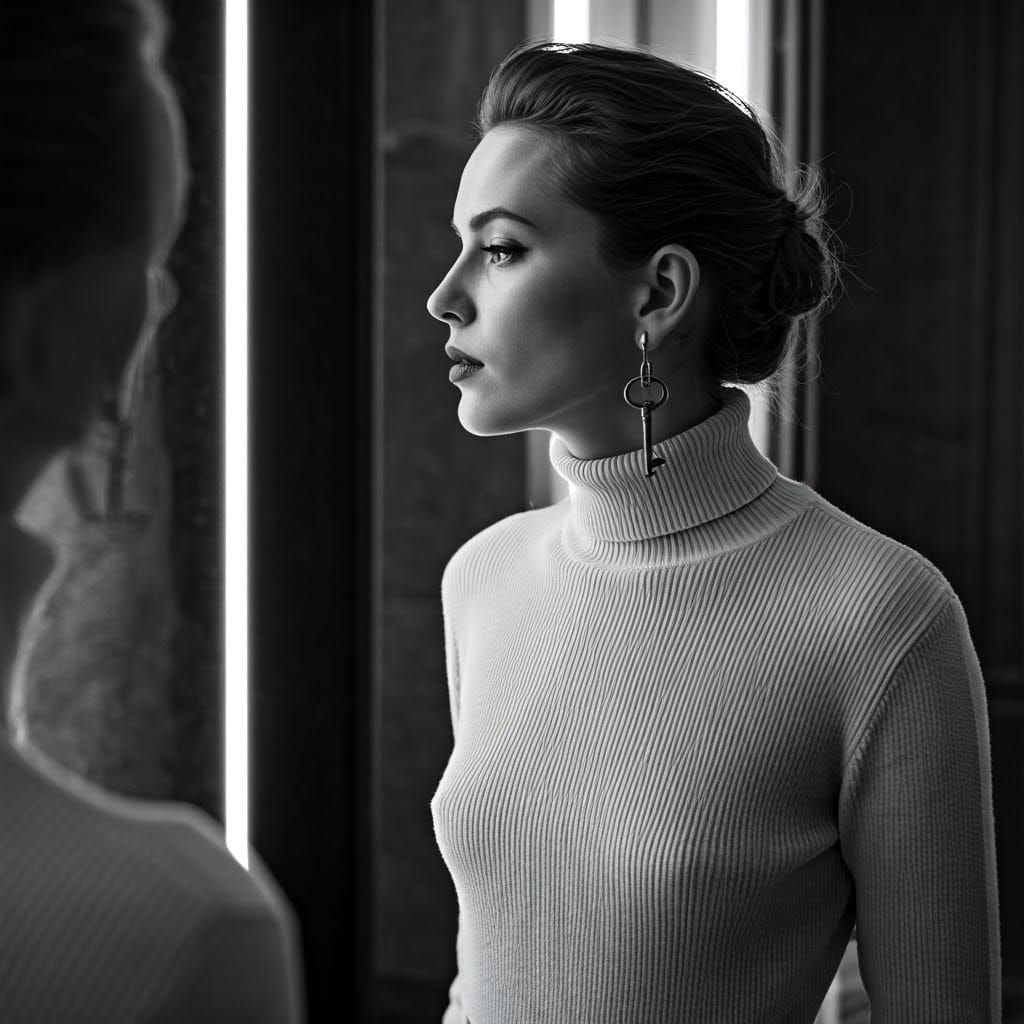 Portrait with keyring