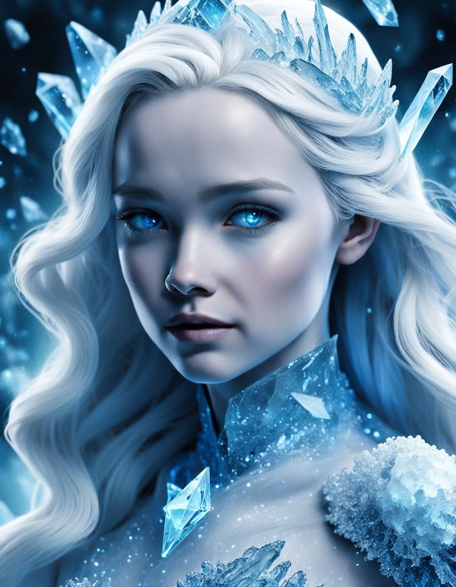 Killer Frost: Icy Supervillain in an Arctic Glow