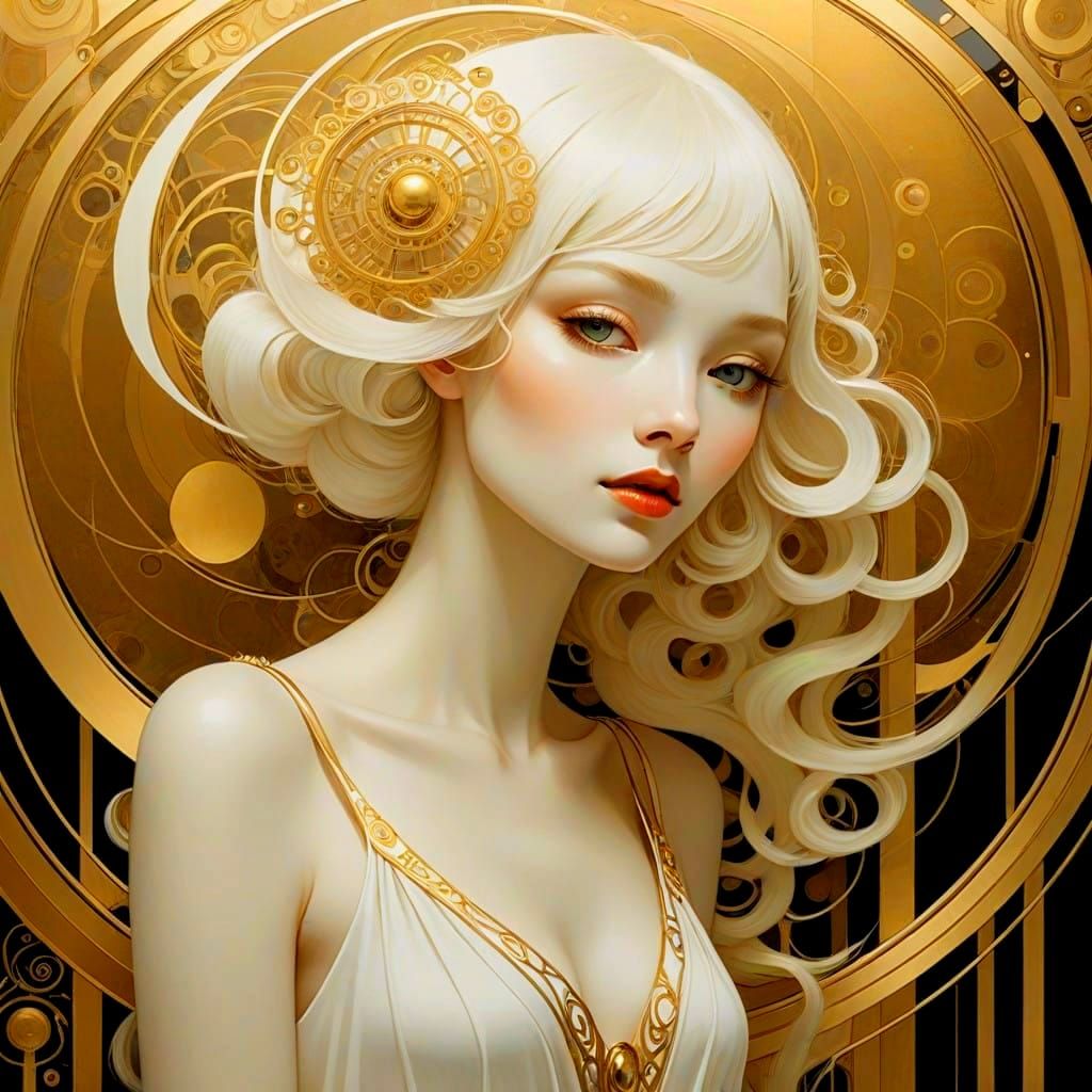 Ethereal Art Deco Goddess