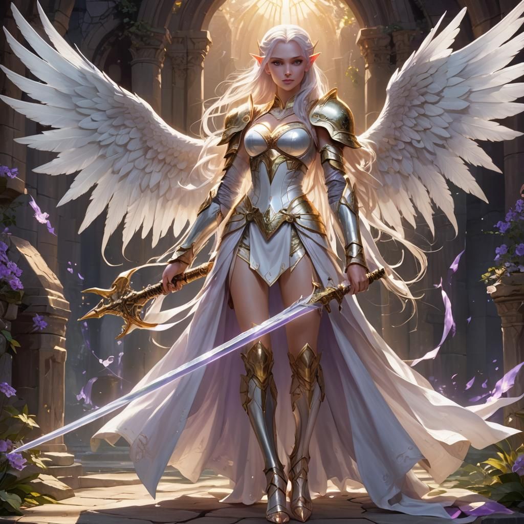 Seraphina, the guardian angel pt12 weilding sword of justice