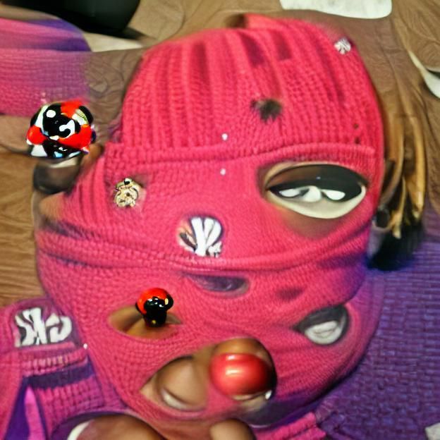 Ladybug Bandit in Ski Mask