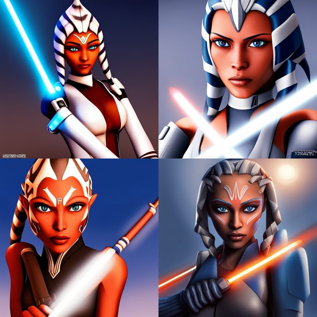 Ahsoka Tano: Hyperrealistic Star Wars Togruta