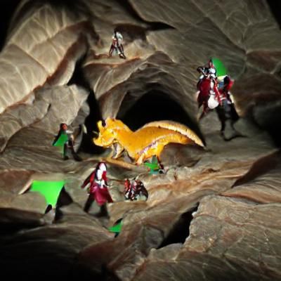 Epic Dragon Fight in Treasure Cave, 8K