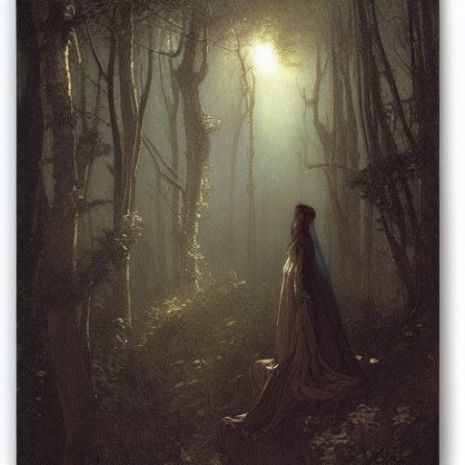 Sleeping Beauty: A Dark Fairy Tale Illustration