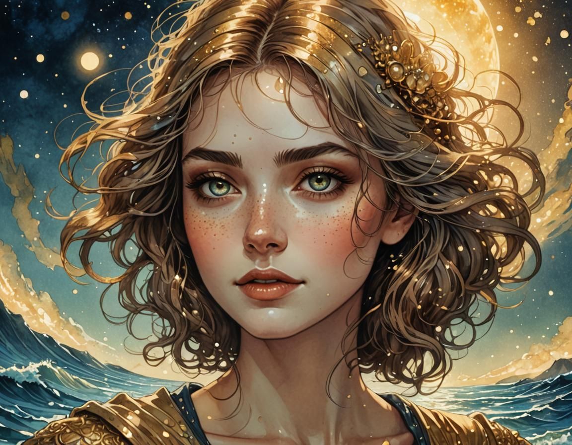 Portrait by the sea