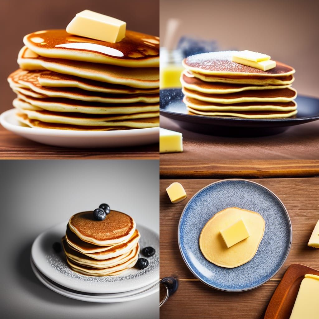 Pancake and Butter in Natural Light