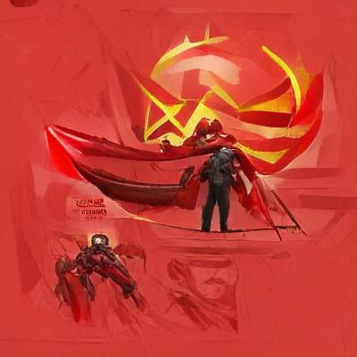 Communism Triumph: Conceptual Art Depiction