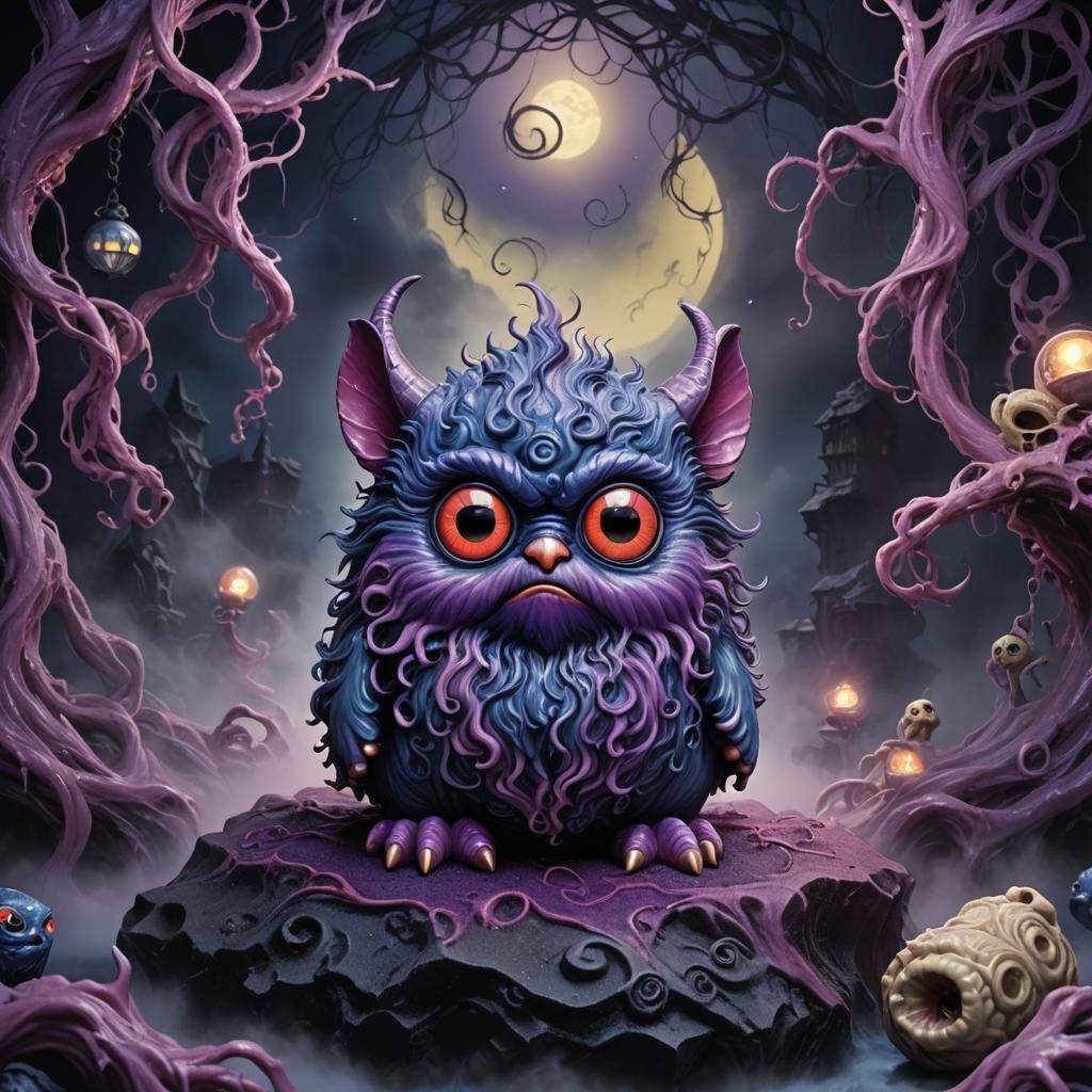 Demonic Porcelain Mogwai: An Eldritch Horror