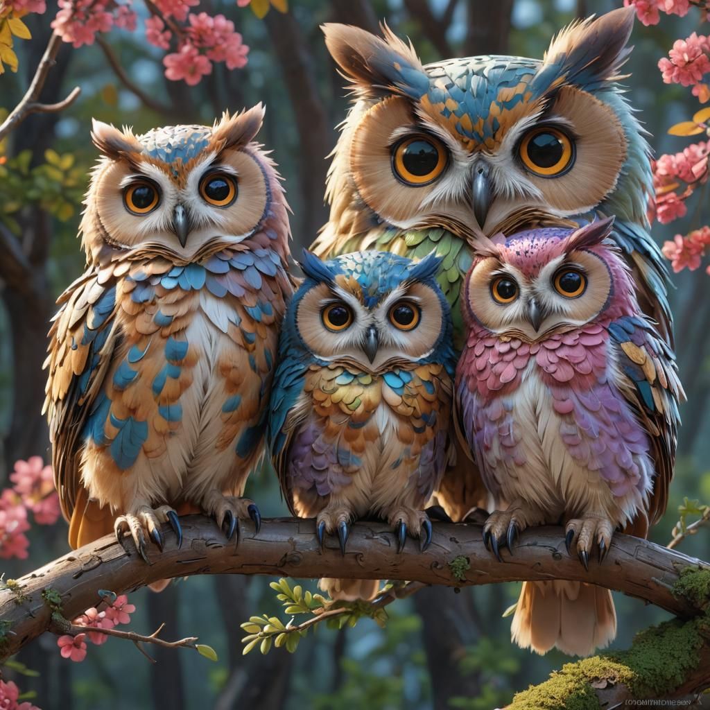 fluffy owls