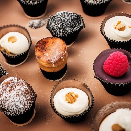 Delicious Desserts in Sharp Focus