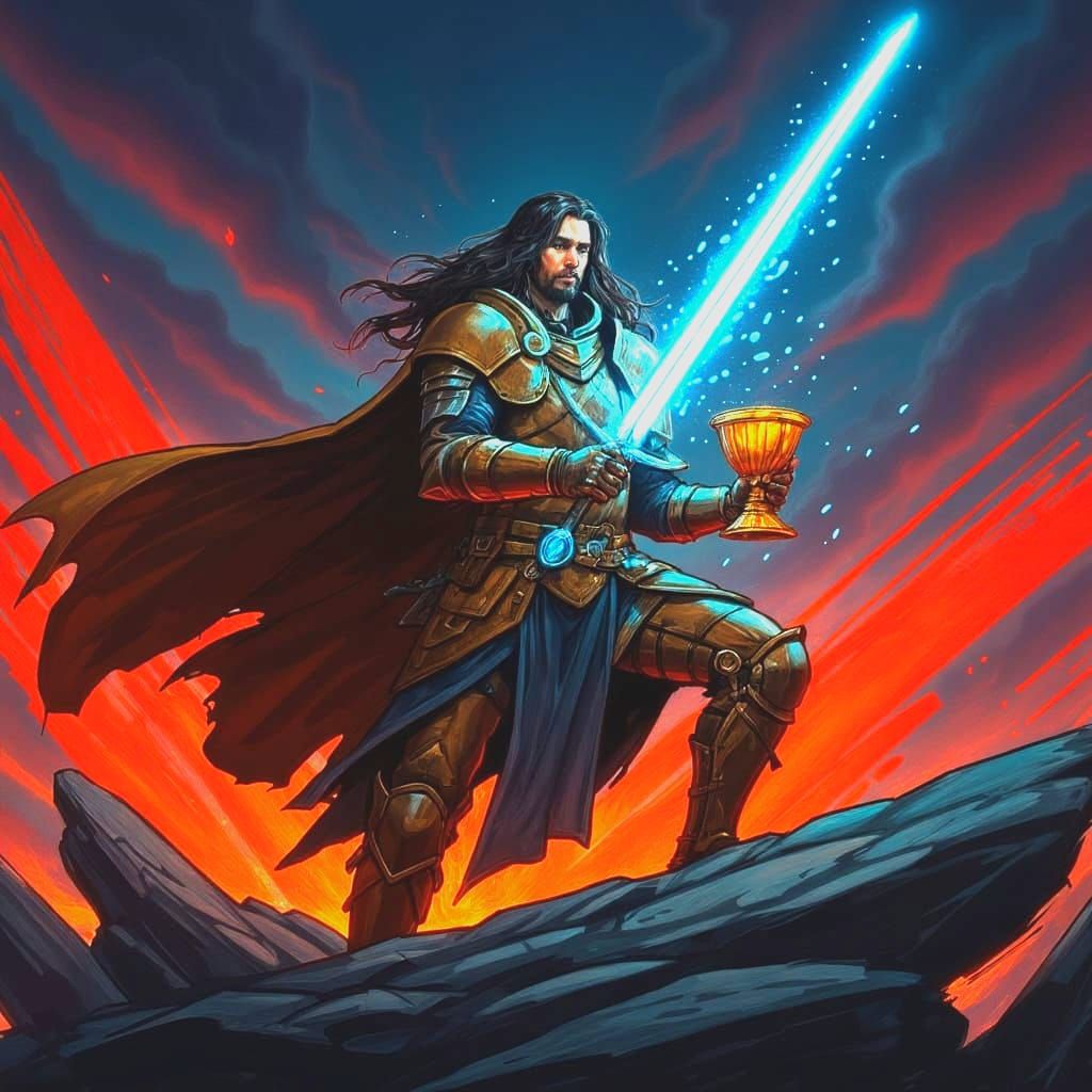 Fantasy Concept Art in Detailed Matte Painting Style