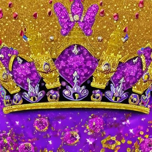 Metallic Diamond M in Colorful 3D Splash