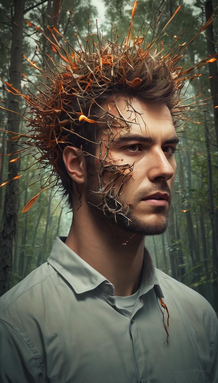 Mind Exploding with Cosmic Inspiration in Vibrant Digital Ar...