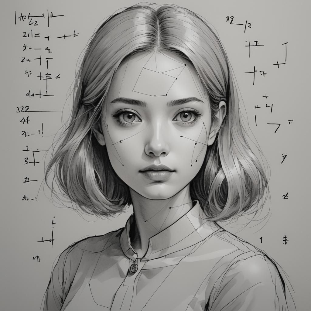 AI Draws Math Girl