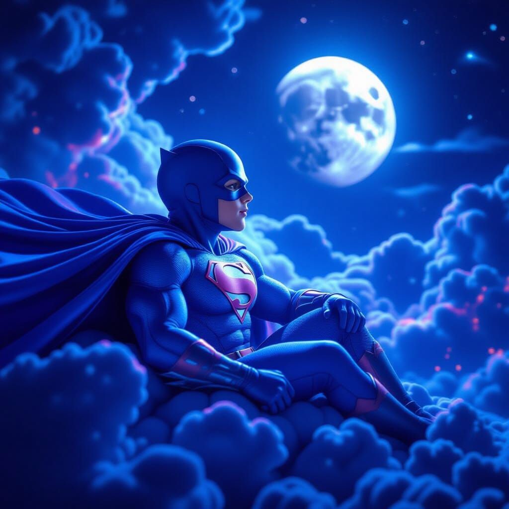 Close-Up Portrait of Spandex-Kid's Secret Identity