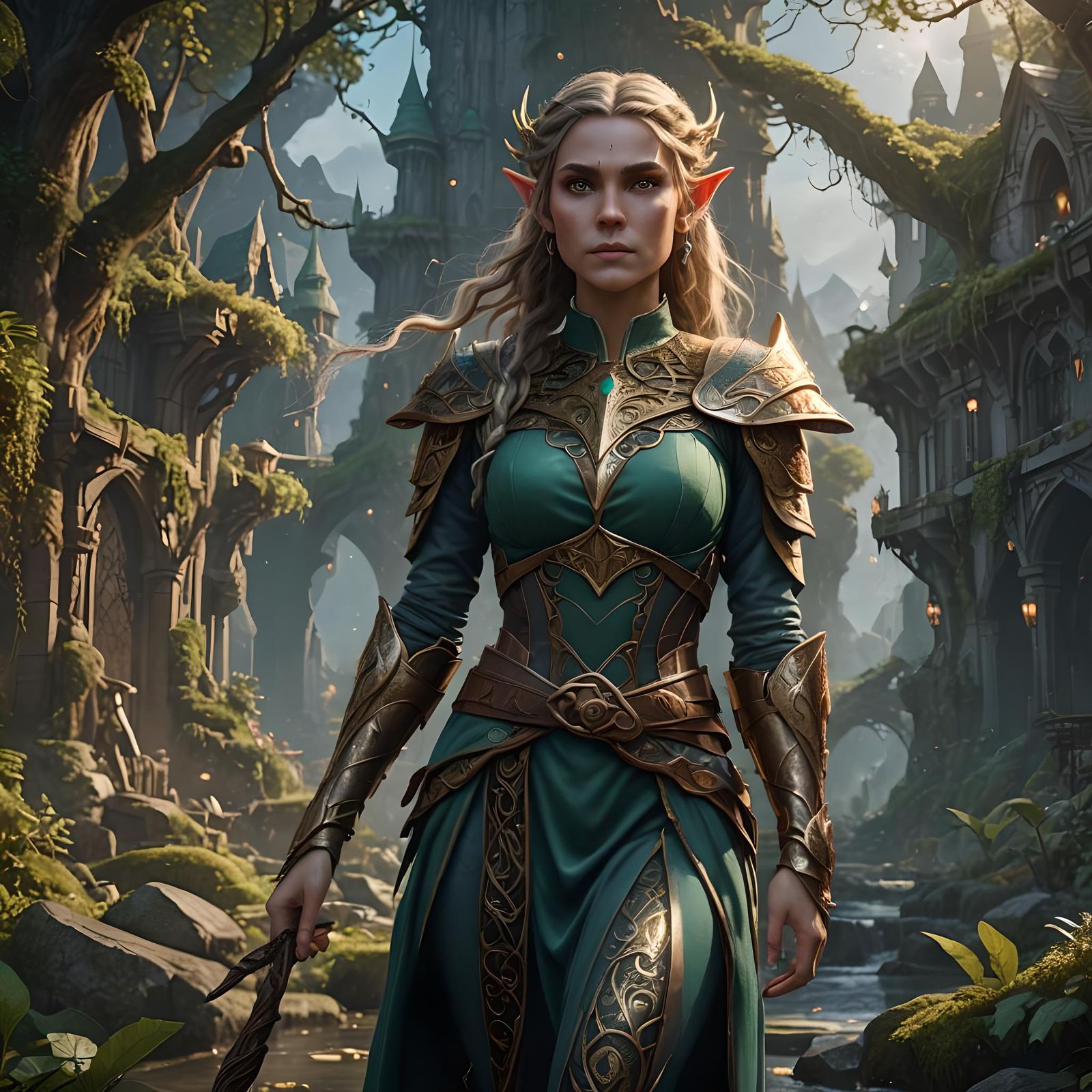 Fantasy Elf Huntress Concept Art