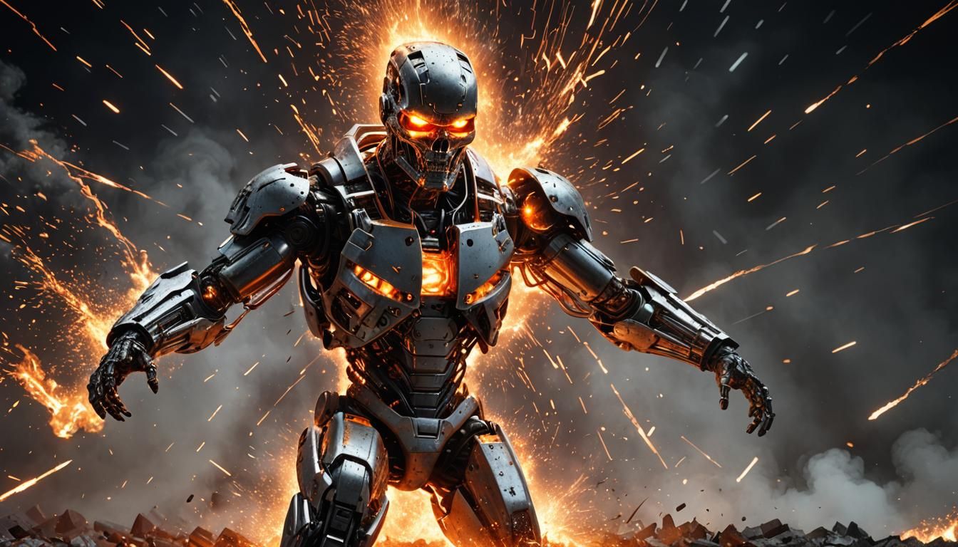 A dramatic exploding disintegrating ethereal ghostly shapesh...