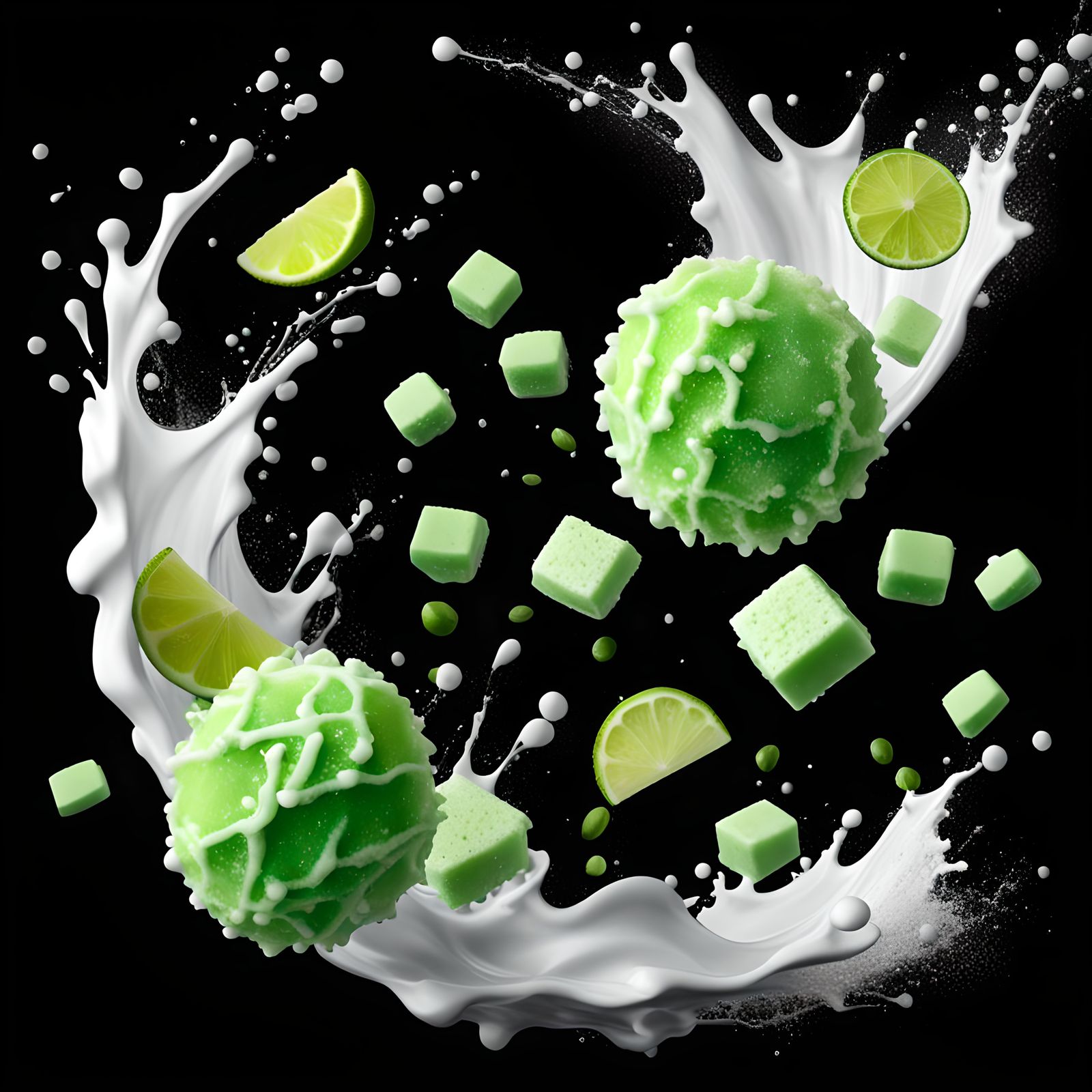 Oops Splash Of Homemade Lime Bonbons.