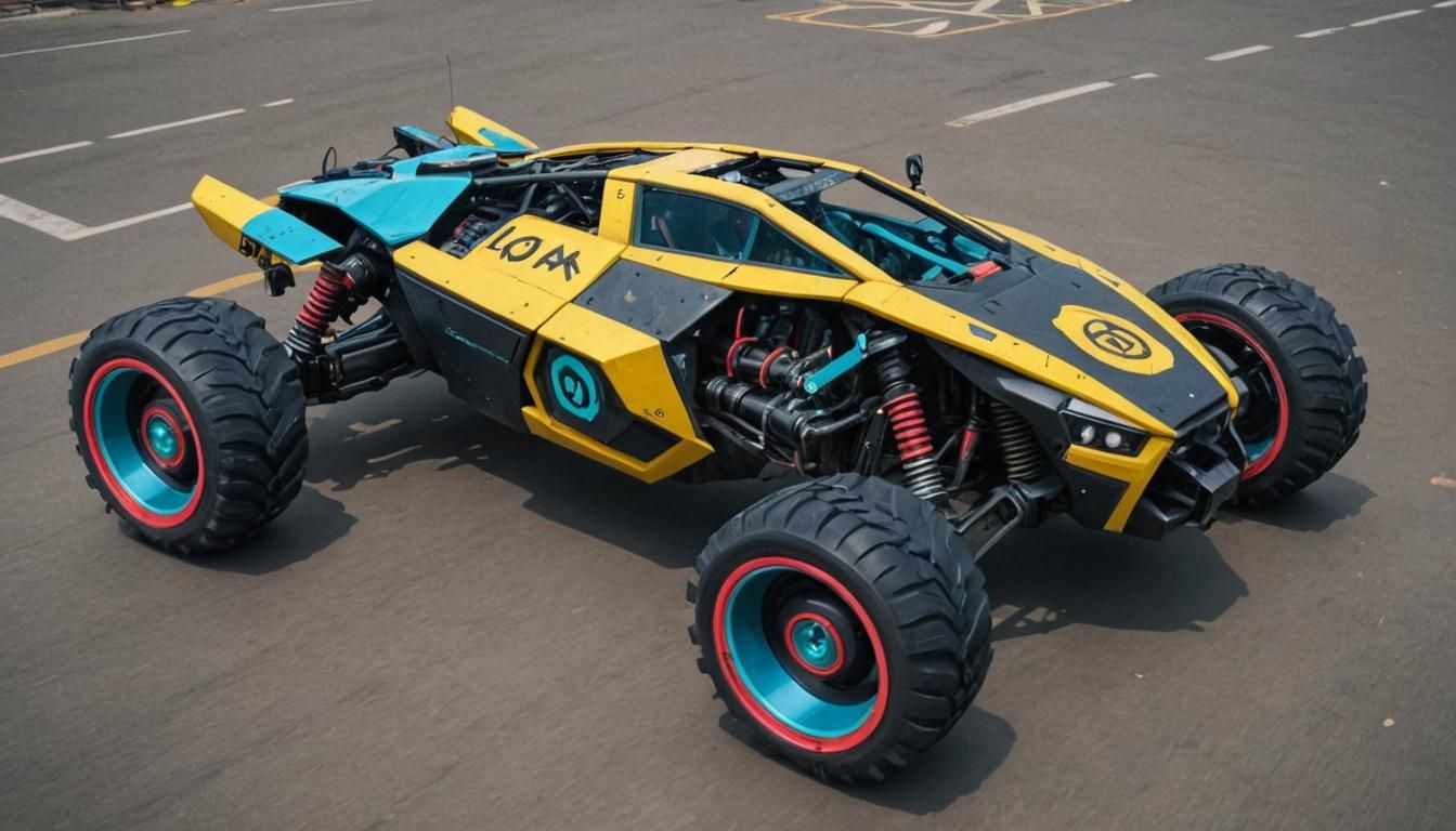 Cyberpunk Buggy with Tech Decals