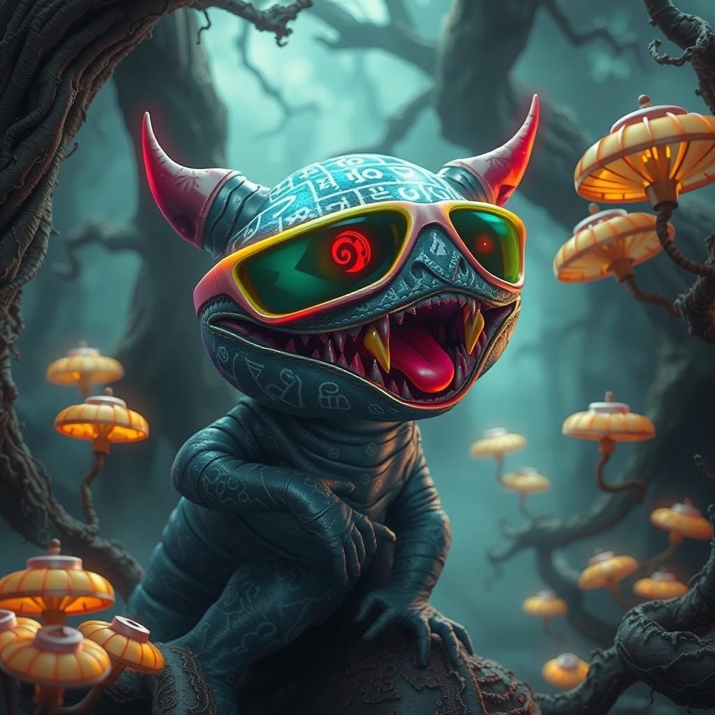 Eerie Television Radiating Mystical Energy